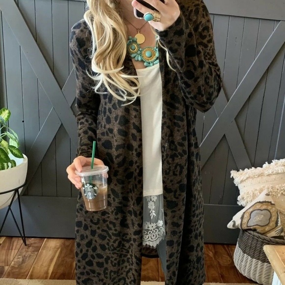 Figleaffashion Sweaters - Restocked! Leopard Animal Print Cardigan Sweater